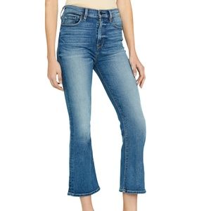 NWT Hudson High Rise Crop Flare Jeans Size 32